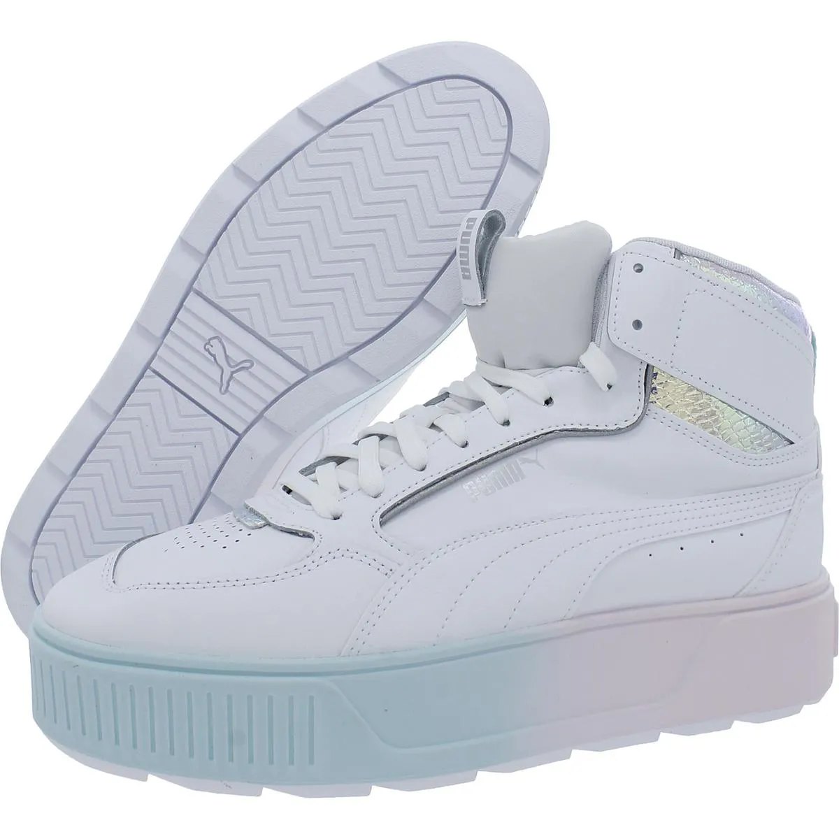 Puma Womens Karmen Leather Lifestyle High-Top Sneakers