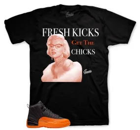 Retro 12 Brilliant Orange Fresh Kicks Shirt