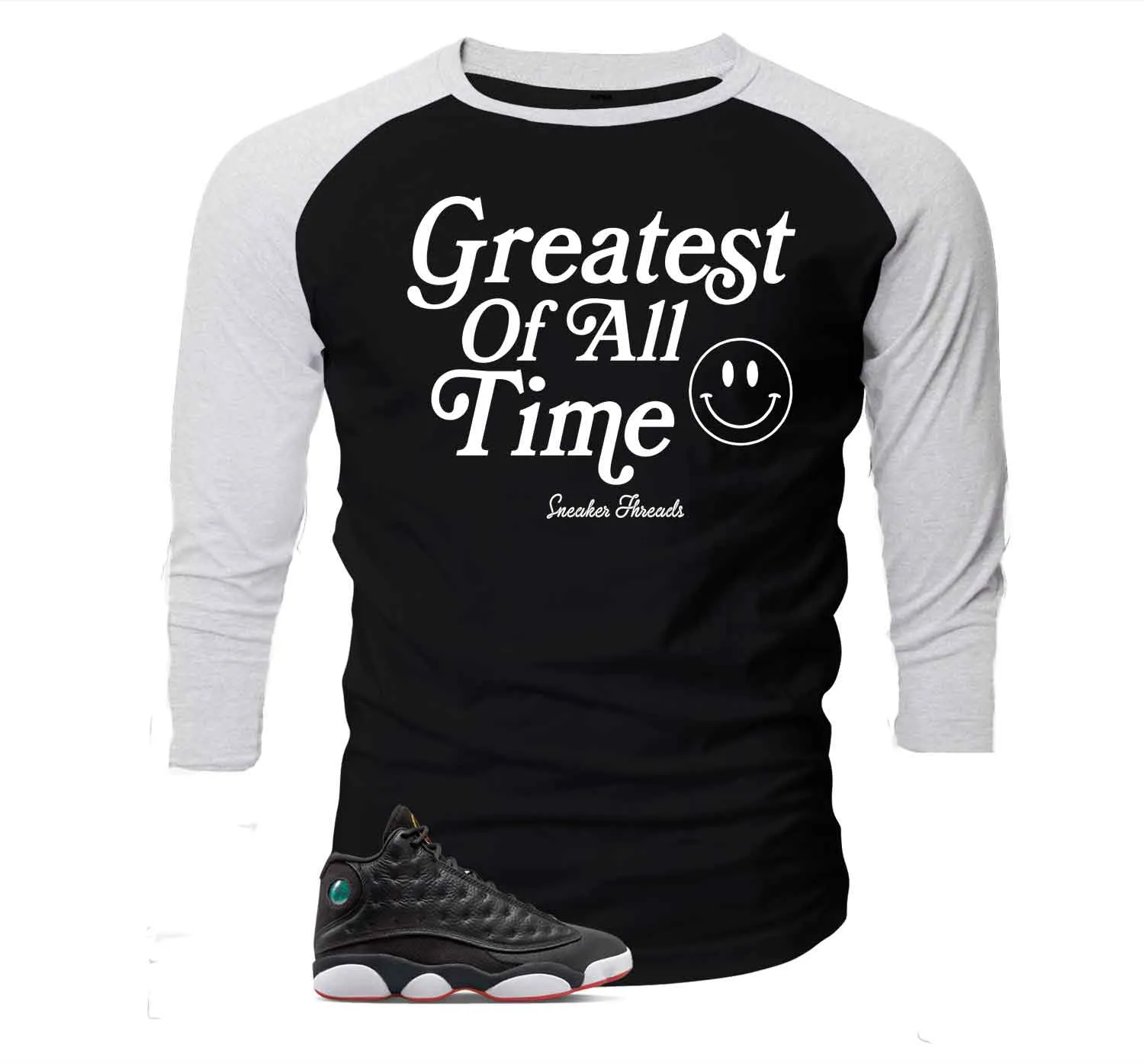 Retro 13 Playoff Goat Raglan Shirt