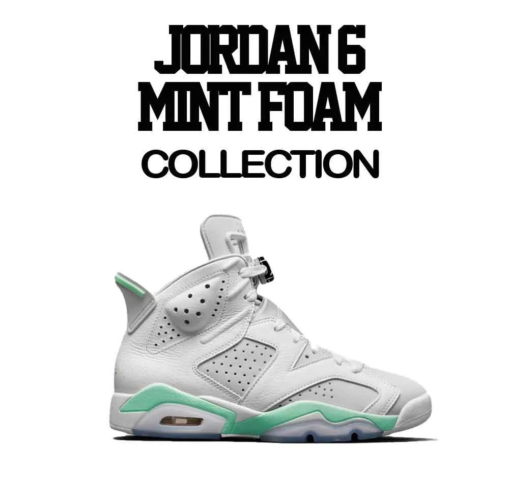 Retro 6 Mint Foam Raging Face Shirt