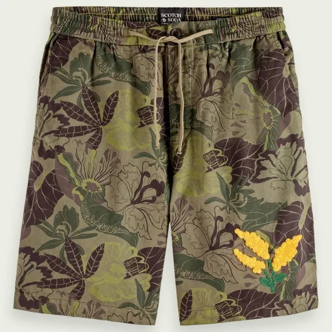 Scotch & Soda The Fave Printed Bermuda Short (Camo Flora Aop) 173459