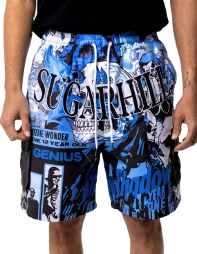 Sugarhill "Blue" Shadow Cabana Shorts