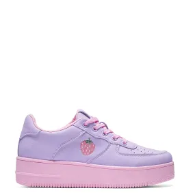 Sweet Strawberry Platform Trainers Purple