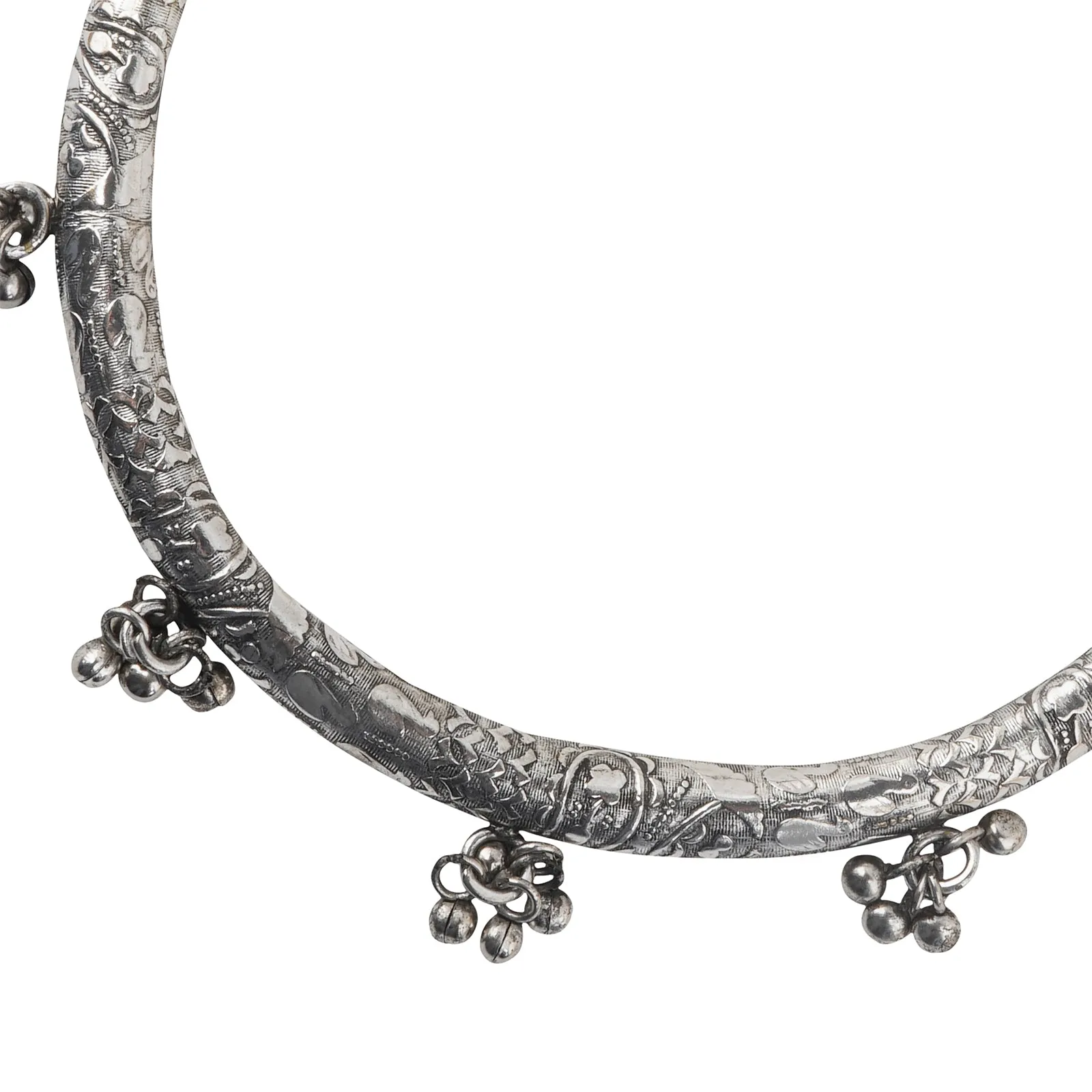 Teejh Bekuri Silver Oxidised Necklace