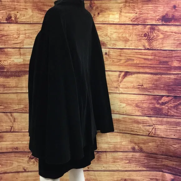 Vintage Chloe 1950’s Black Velvet Cape Skirt Set