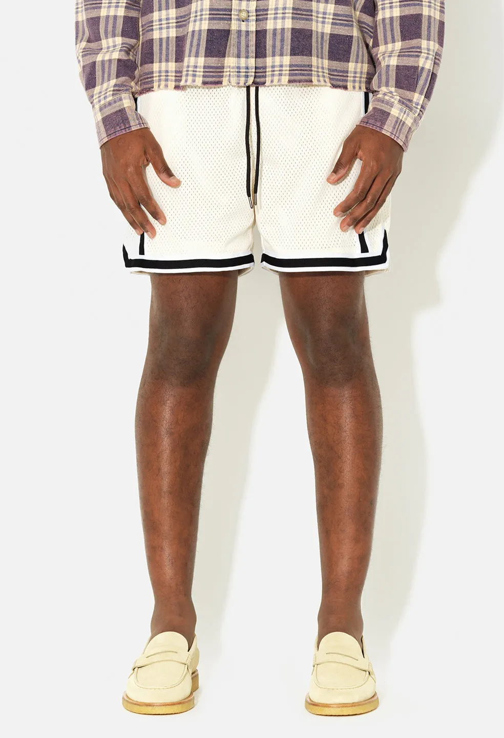 Vintage Varsity Shorts / Ivory