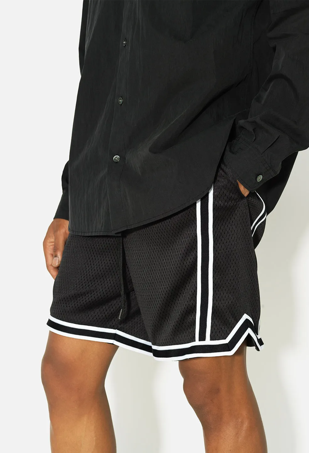 Vintage Varsity Shorts / Black