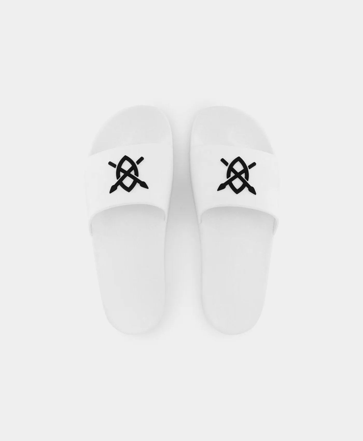 White Reslider Sandals