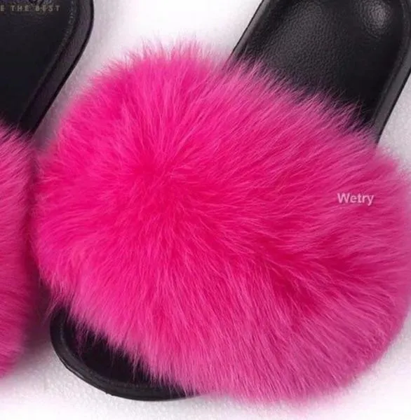 Women Faux Fur Slippers Extra Comfy