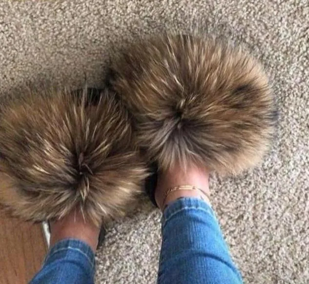 Women Faux Fur Slippers Extra Comfy