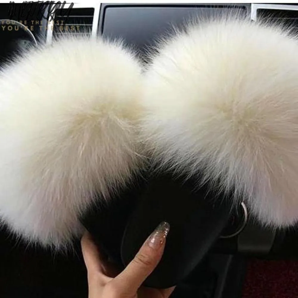 Women Faux Fur Slippers Extra Comfy