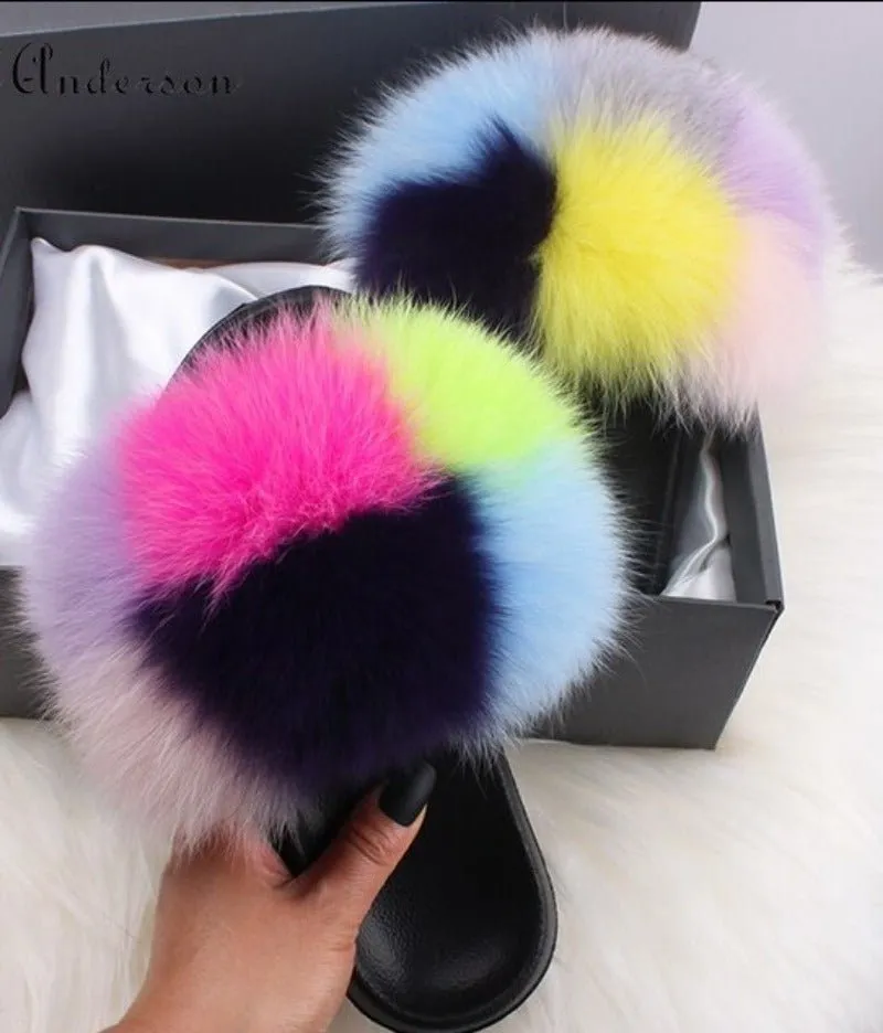 Women Faux Fur Slippers Extra Comfy