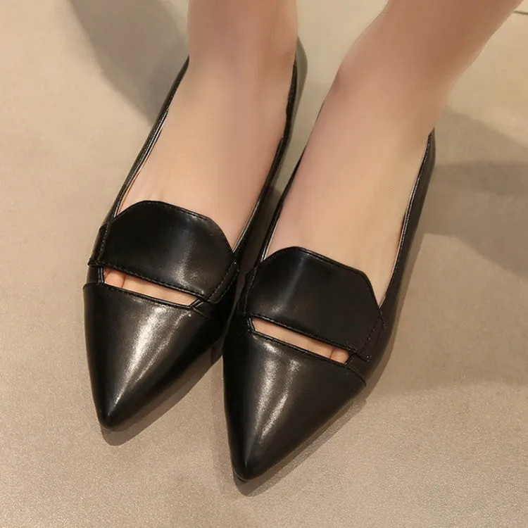 Women's's Pointed Toe Block Low Heels Pumps